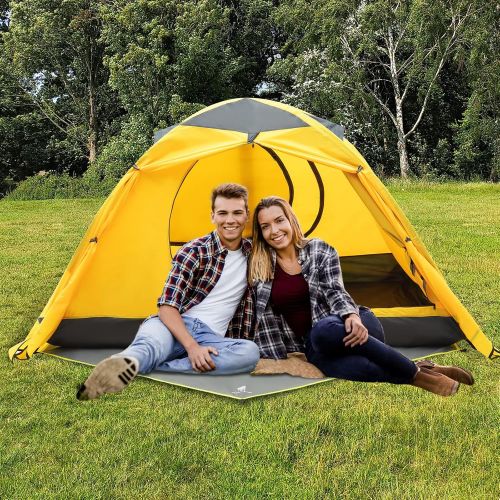  GEERTOP Lightweight Tent Footprint 150D Oxford Waterproof Camp Tarp Portable Ground Sheet Mat for 2 Person Tent, Outdoor Camping Backpacking Hiking Travel