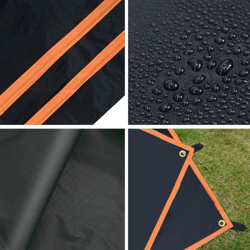  GEERTOP 1-4 Person Ultralight Waterproof Tent Tarp Footprint Ground Sheet Mat, for Camping, Hiking, Picnic