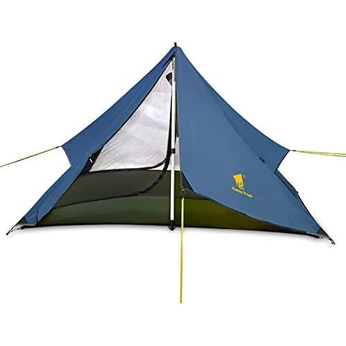  GEERTOP Lightweight Backpacking Tent for 1 Person Trekker Pole 1 Man Tent for Camping Hiking Outdoor Travel