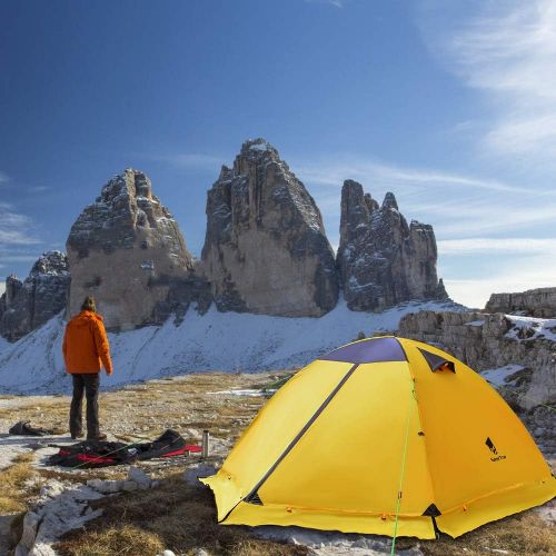  GEERTOP Backpacking Tent for Camping 2 Person 4 Season Tents for Outdoor Survival - Hiking Hunting Climbing - Free Standing Tent