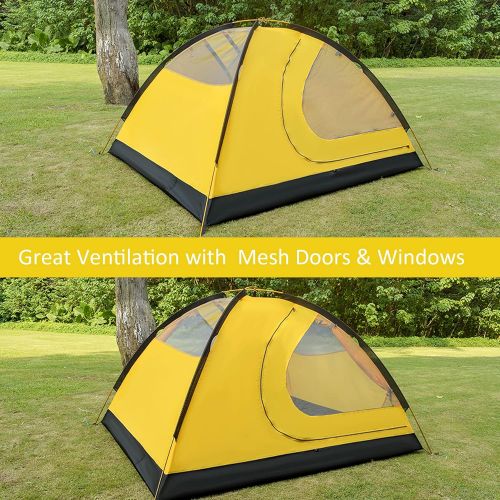  GEERTOP Backpacking Tent for Camping 2 Person 4 Season Tents for Outdoor Survival - Hiking Hunting Climbing - Free Standing Tent