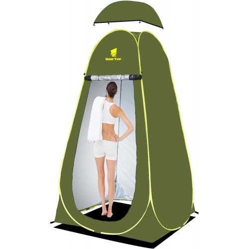  GEERTOP Portable Shower Tent for Camping Pop Up Instant Privacy Tent Shelter UPF 50+ Canp Toilet Outdoor Changing Room for Hiking Fishing Beach Picnic - Easy Set Up