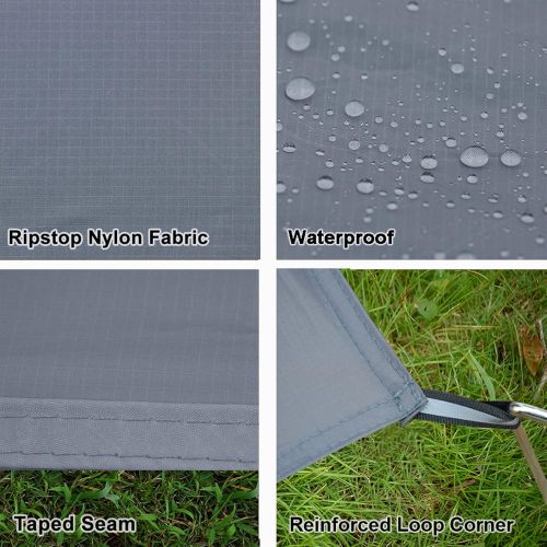  GEERTOP 1-4 Person Ultralight Waterproof Tent Tarp Footprint Ground Sheet Mat, for Camping, Hiking, Picnic