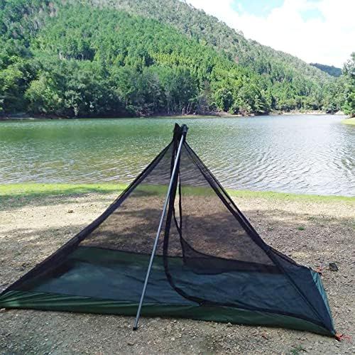  GEERTOP Lightweight Backpacking Tent for 1 Person Trekker Pole 1 Man Tent for Camping Hiking Outdoor Travel