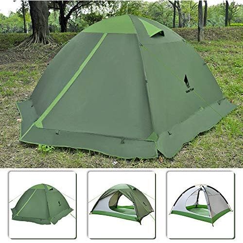  GEERTOP Lightweight Tents for Backpacking Waterproof 3 Person Tent for Camping 4 Season Winter Camp Tent for Outdoor Camp Hiking Hunting Backyard - Portable Easy Setup