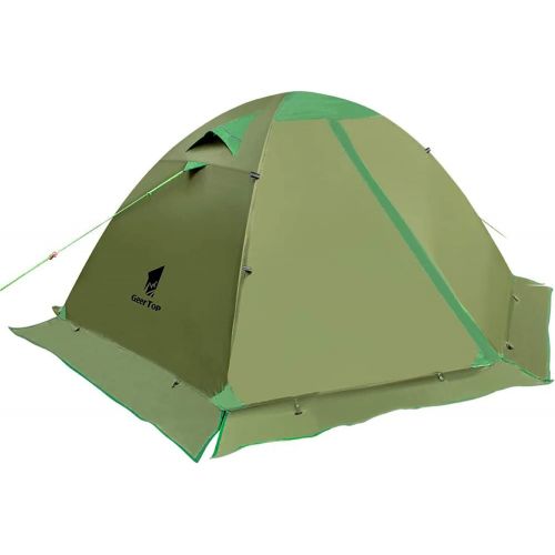  [아마존베스트]GEERTOP Backpacking Tent for 2 Person 4 Season Camping Tent Double Layer Waterproof for Outdoor Hunting, Hiking, Climbing, Travel - Easy Set Up