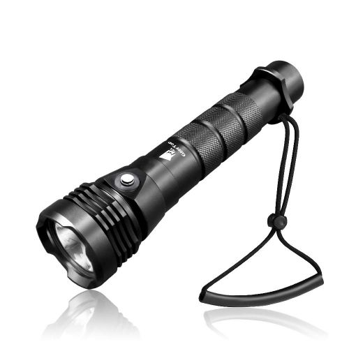  GEERTOP Scuba Dive Lights 2000 Lumen Underwater Diving Flashlight Waterproof with Wrist Strap Rechargeable Safety Torch CREE XHP-50 LED Submarine Lights with 26650 Batteries & USB