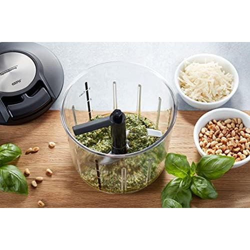  [아마존베스트]Gefu Speedwing 13600 Manual Mixer for Vegetables or Fruit, Professional Stainless Steel Cutter with Container