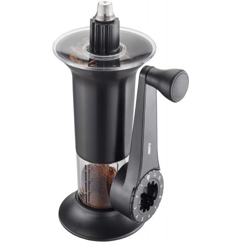  [아마존베스트]GEFU Lorenzo 16332 Coffee Grinder for Grinding Coffee Beans Stainless Steel for Espresso, Filter Coffee and French Press Coffee, Black