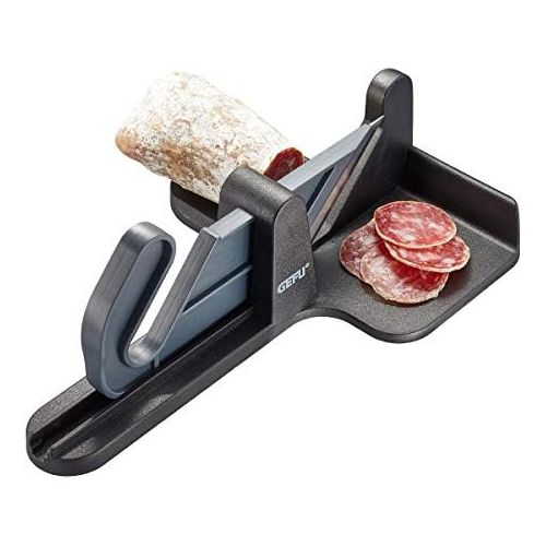  GEFU Tranche Sausage Cutter Salami Cutter, Hand Operated Manual All Purpose Slicer, Sausage Cutter, Ham, Bacon, Hard Cheese, Stainless Steel Blade