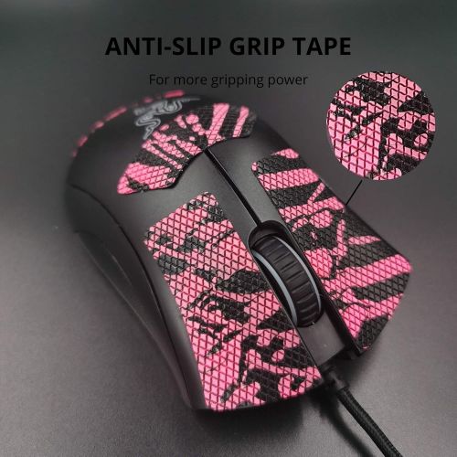  GEMINIGAMER2 Gemini Mouse Grip Tape Compatible with Razer DeathAdder V2,Grips,Mouse GripsMouse Skin,Gaming Mouse Skins,Mouse Grip,Razer Mouse Grip tapeRazer Mouse