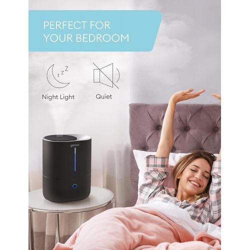  [아마존베스트]GENIANI Top Fill Cool Mist Humidifiers for Bedroom & Essential Oil Diffuser - Smart Aroma Ultrasonic Humidifier for Home, Baby, Large Room with Auto Shut Off, 4L (1.05 Gal) Easy to