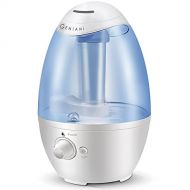 GENIANI Ultrasonic Cool Mist Humidifier - Best Air Humidifiers for Bedroom/Living Room/Baby with Night Light - Whole House Solution - Large 3L Water Tank - Auto Shut Off and Filter-Free -