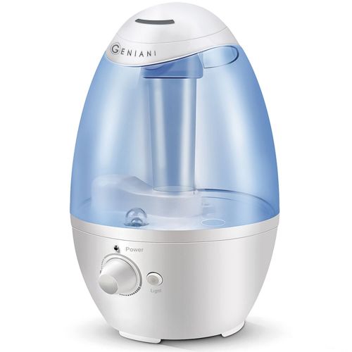  GENIANI Ultrasonic Cool Mist Humidifier - Best Air Humidifiers for BedroomLiving RoomBaby with Night Light - Whole House Solution - Large 3L Water Tank - Auto Shut Off and Filter-Free -