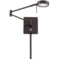 George Kovacs P4308-647 Georges Reading Room Swing Arm Wall Sconce Light with Z05 LED Bulb, Copper Bronze Patina