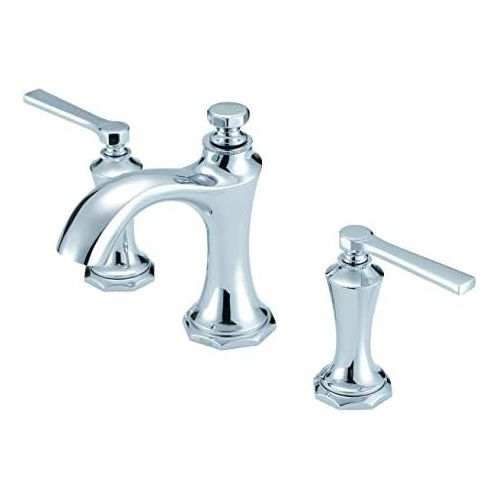  Danze D304128 Draper Widespread Bathroom Faucet with Metal Pop-Up Drain, Chrome