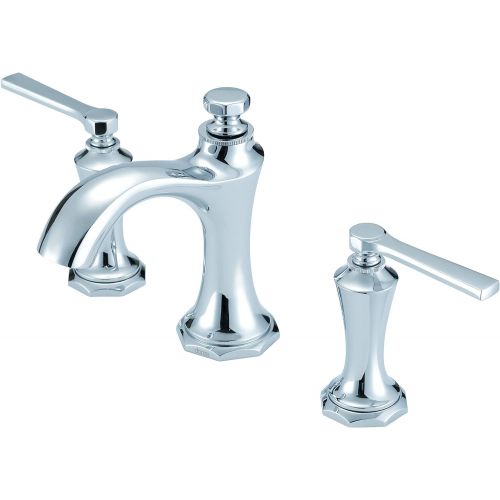  Danze D304128 Draper Widespread Bathroom Faucet with Metal Pop-Up Drain, Chrome