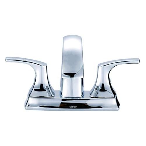  Danze D307018 Vaughn Two Handle Centerset Bathroom Faucet with Metal Pop-Up Drain, Chrome