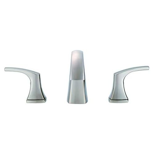  Danze D304118BN Vaughn Widespread Bathroom Faucet with Metal Pop-Up Drain, Brushed Nickel