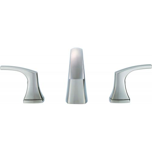  Danze D304118BN Vaughn Widespread Bathroom Faucet with Metal Pop-Up Drain, Brushed Nickel