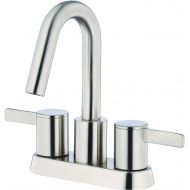 Danze D301130BN Amalfi Two Handle Centerset Bathroom Faucet with Metal Touch-Down Drain, Brushed Nickel