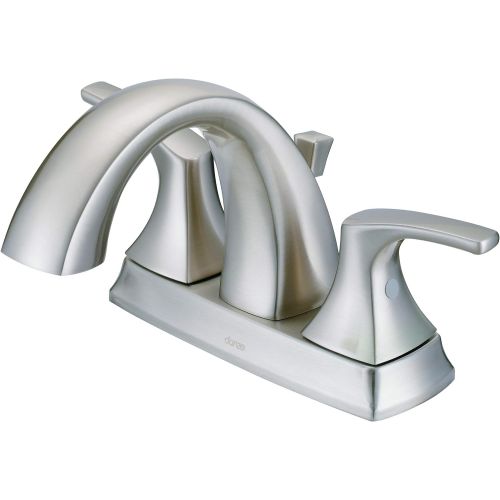  Danze D307018BN Vaughn Two Handle Centerset Bathroom Faucet with Metal Pop-Up Drain, Brushed Nickel