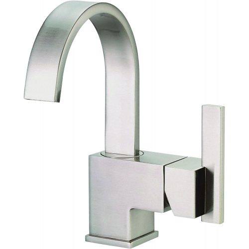  Danze D221144BN Sirius Single Handle Bathroom Faucet with Metal Touch-Down Drain, Brushed Nickel