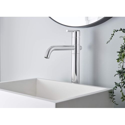  Danze D225158 Parma Single Handle Vessel Faucet with Metal Strainer Drain, Chrome