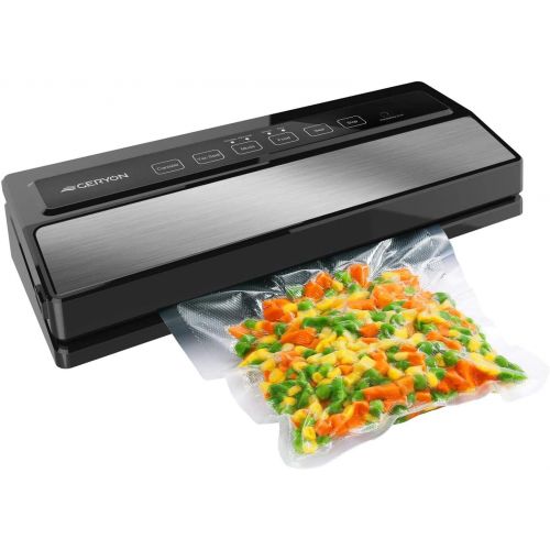  [아마존베스트]GERYON Vacuum Sealer Machine, Automatic Food Sealer for Food Savers w/Starter Kit|Led Indicator Lights|Easy to Clean|Dry & Moist Food Modes| Compact Design (Silver)