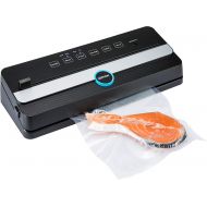 [아마존베스트]GERYON Vacuum Sealer, Automatic Food Sealer Machine for Food Savers w/Built-in Cutter|Starter Kit|Led Indicator Lights|Easy to Clean|Dry & Moist Food Modes| Compact Design (Black)