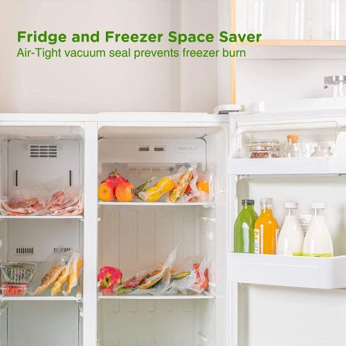  [아마존베스트]GERYON Vacuum Sealer, Automatic Food Sealer Machine for Food Savers w/Built-in Cutter|Starter Kit|Led Indicator Lights|Easy to Clean|Dry & Moist Food Modes| Compact Design (Black)