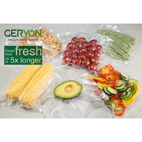  [아마존베스트]GERYON Vacuum Sealer, Automatic Food Sealer Machine for Food Savers w/Built-in Cutter|Starter Kit|Led Indicator Lights|Easy to Clean|Dry & Moist Food Modes| Compact Design (Black)