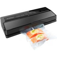 [아마존베스트]GERYON Vacuum Sealer, Automatic Food Sealer Machine with Starter Bags & Roll for Food Savers and Sous Vide, Black