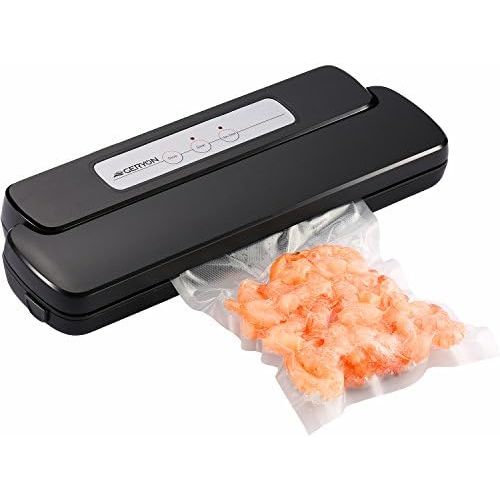  GERYON Vacuum Sealer, Automatic Food Sealer Machine with Starter Bags & Roll for Food Savers and Sous Vide, Black