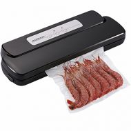 GERYON Vacuum Sealer Machine, Compact Automatic Vacuum Sealing System with Starter Kit of Saver Roll and Bags, Black