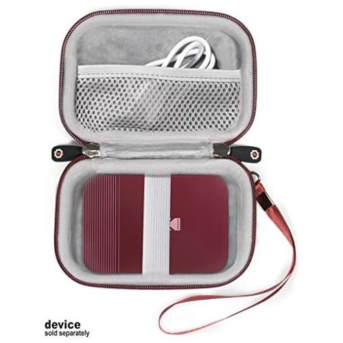  getgear Case for Canon Ivy Mobile Mini CLIQ, CLIQ+, CLIQ 2, CLIQ+2 Instant Camera Printer and Photo Printer, Also for Koda Series and HP Sprocket 2nd/ 1st (Burgundy)