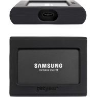 [아마존베스트]getgear Silicone Bumper for Samsung Portable SSD T5, Strong-Shock Absorbing, Slip-Resistant- Black