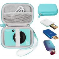 [아마존베스트]getgear Case for Canon Ivy Mobile Mini CLIQ, CLIQ+, CLIQ 2, CLIQ+2 Instant Camera Printer and Photo Printer, Also for Koda Series and HP Sprocket 2nd/ 1st (Mint Green)