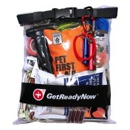 GETREADYNOW Pet Emergency Survival Kit I Essential First Aid + Deluxe Supplies To Keep Your Four-Legged Friend Safe While on the Road, Camping, Hiking, or Unexpected Dog Park Emerg