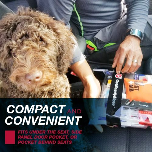  GETREADYNOW Pet Emergency Survival Kit I Essential First Aid + Deluxe Supplies To Keep Your Four-Legged Friend Safe While on the Road, Camping, Hiking, or Unexpected Dog Park Emerg