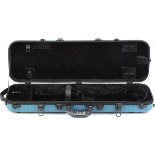  GEWA Bio-A Oblong Violin Case - Blue, 4/4 Size