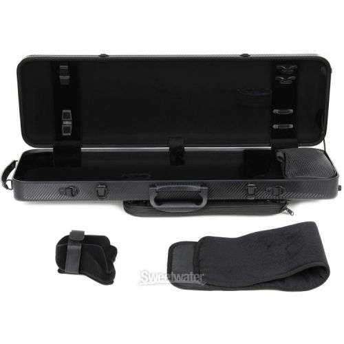  GEWA Pure Oblong Violin Case - Black, 4/4 Size