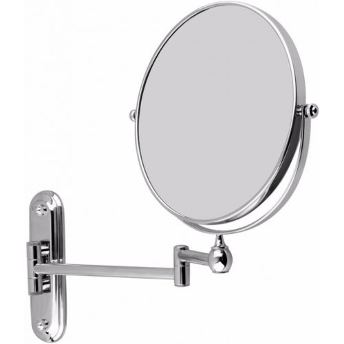  GF Wood 8 Inch Wall Mounted Extending Folding Mirror Double Side Cosmetic Make Up Bathroom Mirror Ladys Mirror 10X Magnification