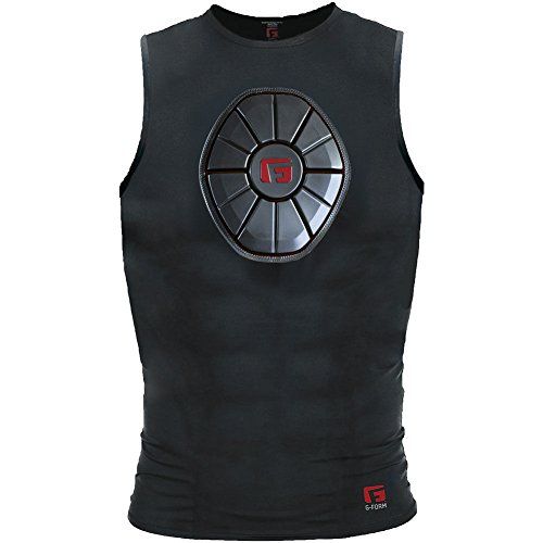  G-Form Baseball Pro Sternum Shirt, Black, Youth Large