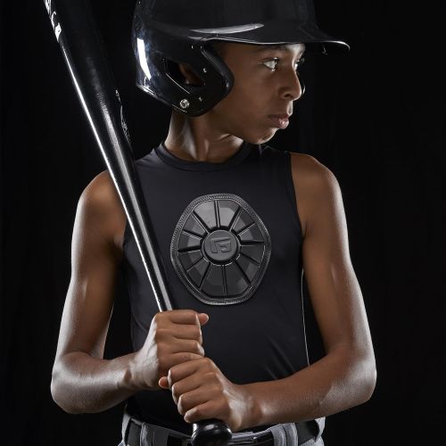  G-Form Baseball Pro Sternum Shirt, Black, Youth Large