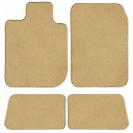 GGBAILEY GG Bailey D3792A-S1A-BGE Two Row Set Custom Fit Floor Mats For Select Mercury Mountaineer Models - Nylon Fiber (Beige)