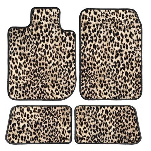  GGBAILEY D60658-S1A-LP Custom Fit Car Mats for 2015, 2016, 2017, 2018, 2019 Chevrolet Tahoe Leopard Driver, Passenger & Rear Floor