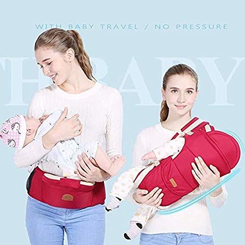  GGGGG Travel Baby Carrier Hip seat, Waist Bag and Cotton Cloth, 2-in-1 Lightweight Baby Carrier