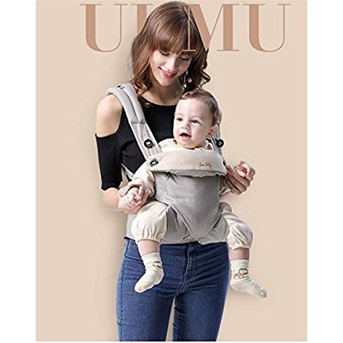  GGGGG Travel Baby Carrier ergonomics with Hip seat/Cotton Lightweight and Breathable/Multiple Position, Adjustable for Newborns and Toddlers 0 to 4 Years Old