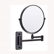GGMIN Vanity Mirror Double Sided 3X Magnifying Mirror, 360° Rotation Adjustable Bathroom Mirror, Stainless Steel for Spa and Hotel,Oil-Rubbed Bronze_6 inches